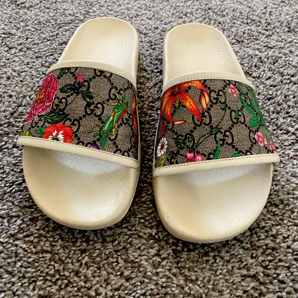 Gucci Floral Slides